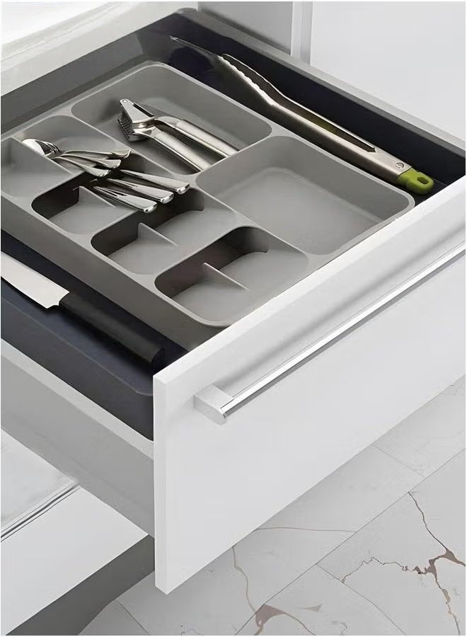EETU Kitchen Drawer Organizer,Expandable Utensils Organizer,Adjustable Cutlery Tray Storing Organizing Cutlery,Spoons,Cooking,Utensils,Gadgets - Image 2